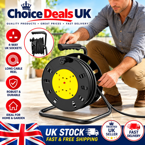 50m extension lead cable reel - extension,