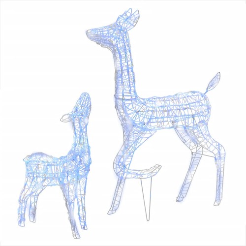 Acrylic reindeer family - acrylic,
