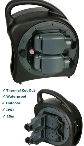 Waterproof extension lead 20m - waterproof,